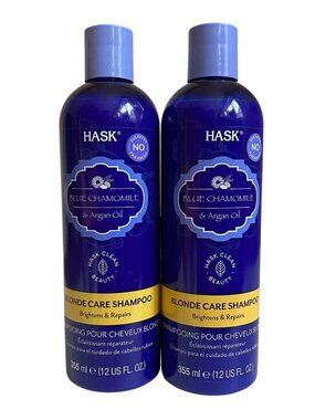 HASK Blonde Care Sulfate-Free Shampoo 12oz (2-Pack) – Tone & Brighten Blondes